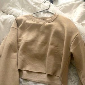 Pretty Little Thing Tan Crewneck